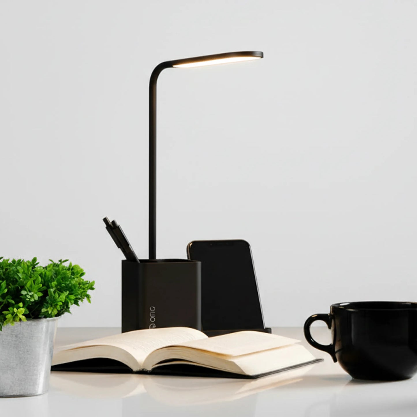 Wireless charger(15W) with LED Lamp and Pen holder